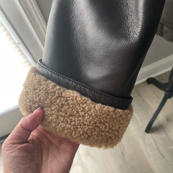 Like new Topshop heavy weight vegan leather coat in medium - Picture 10 of 13